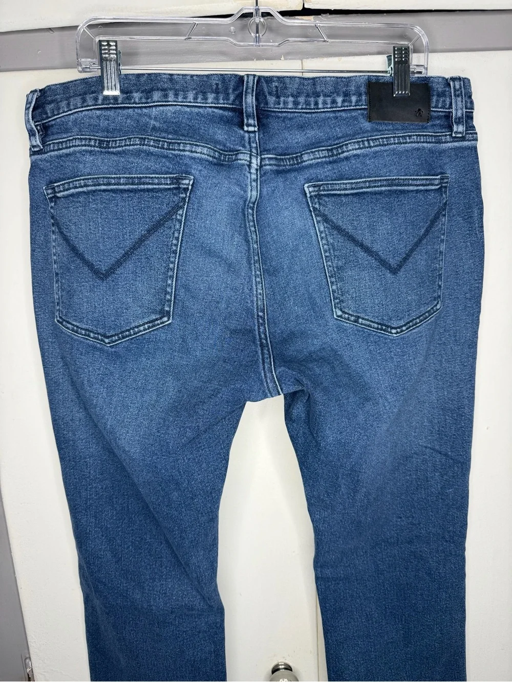 John Varvatos Bowery Slim Straight Mens Denim Jeans Size 36x32 blue